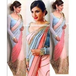 Ravina Tandon Wedding Designer Georgette Net Saree